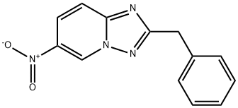 [1,2,4]Triazolo[1,5-a]pyridine, 6-nitro-2-(phenylmethyl)- Structure