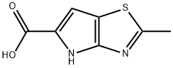 2-methyl-4H-pyrrolo[2,3-d][1,3]thiazole-5-carboxy lic acid Structure