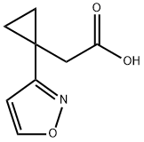 2-[1-(1,2-oxazol-3-yl)cyclopropyl]acetic acid Structure