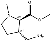 rel-(3S)-3-(Aminomethyl)-1-methyl-D-proline methyl ester Structure