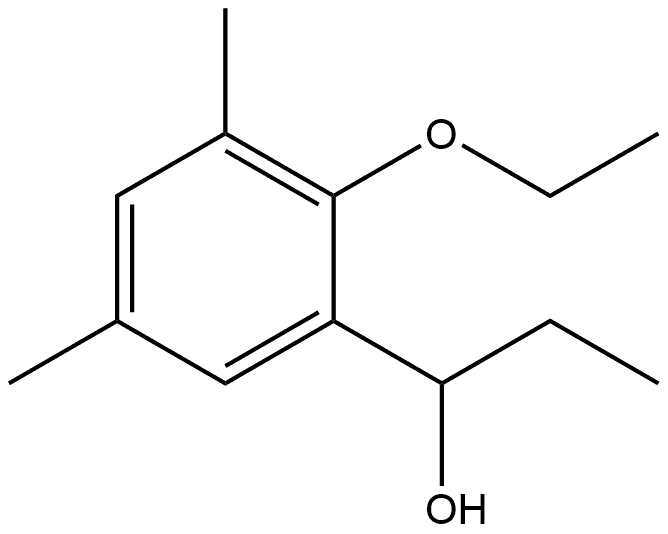 2-Ethoxy-α-ethyl-3,5-dimethylbenzenemethanol Structure