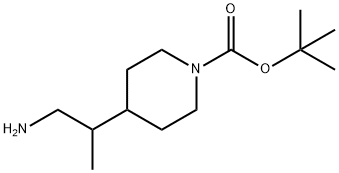 tert-butyl 4-(1-aminopropan-2-yl)piperidine-1-carboxylate Structure