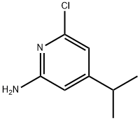 2-Pyridinamine, 6-chloro-4-(1-methylethyl)- Structure