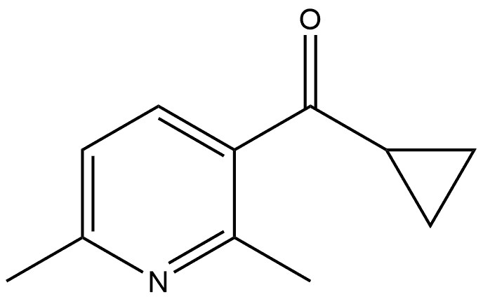 Cyclopropyl(2,6-dimethyl-3-pyridinyl)methanone Structure