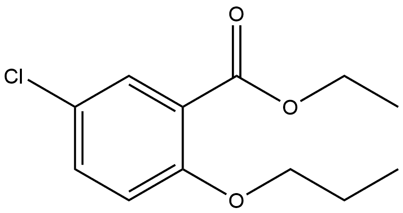 ethyl 5-chloro-2-propoxybenzoate 구조식 이미지