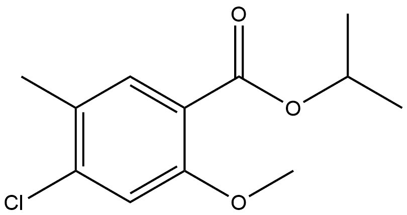 1-Methylethyl 4-chloro-2-methoxy-5-methylbenzoate Structure