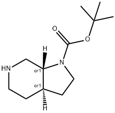 1H-Pyrrolo[2,3-c]pyridine-1-carboxylic acid, octahydro-, 1,1-dimethylethyl ester, (3aR,7aR)-rel- Structure