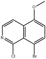 8-Bromo-1-chloro-5-methoxyisoquinoline 구조식 이미지