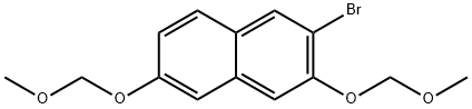 Naphthalene, 2-bromo-3,6-bis(methoxymethoxy)- Structure