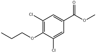 Methyl 3,5-dichloro-4-propoxybenzoate Structure
