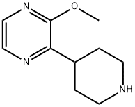2-Methoxy-3-piperidin-4-yl-pyrazine Structure