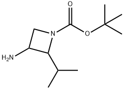 tert-Butyl 3-amino-2-isopropylazetidine-1-carboxylate Structure