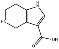 2-methyl-4,5,6,7-tetrahydro-1H-pyrrolo[3,2-c]pyridine-3-carboxylic acid Structure