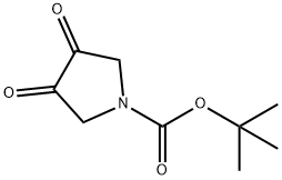 1-Pyrrolidinecarboxylic acid, 3,4-dioxo-, 1,1-dimethylethyl ester Structure