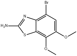 2-Benzothiazolamine, 4-bromo-6,7-dimethoxy- 구조식 이미지