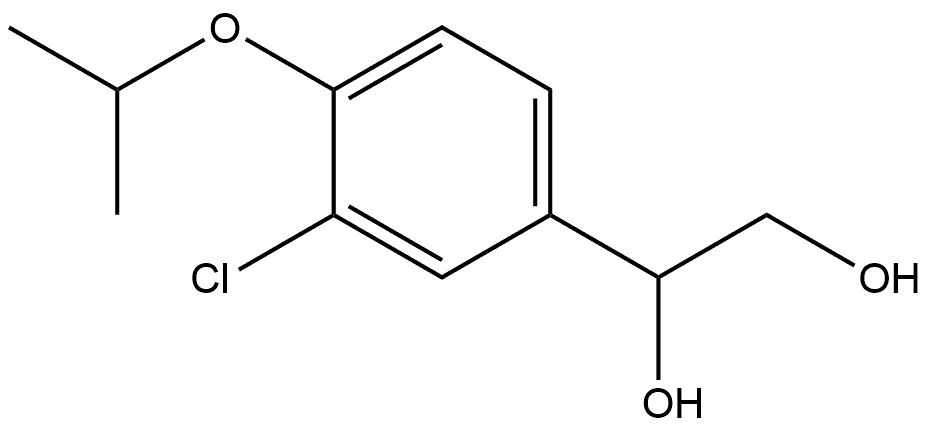 1-[3-Chloro-4-(1-methylethoxy)phenyl]-1,2-ethanediol Structure