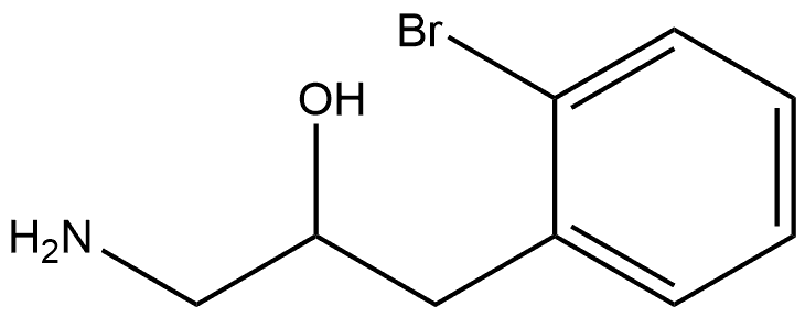 1-amino-3-(2-bromophenyl)propan-2-ol Structure