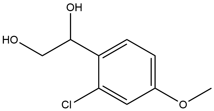 1-(2-Chloro-4-methoxyphenyl)-1,2-ethanediol Structure