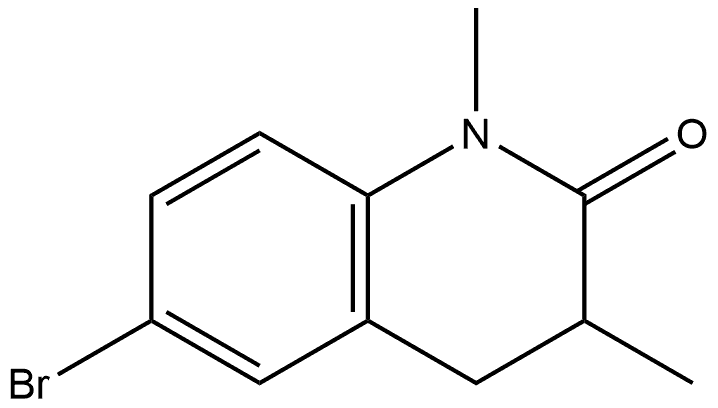 6-Bromo-3,4-dihydro-1,3-dimethyl-2(1H)-quinolinone 구조식 이미지