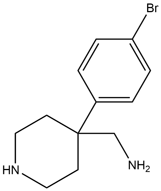 4-(4-Bromophenyl)-4-piperidinemethanamine Structure