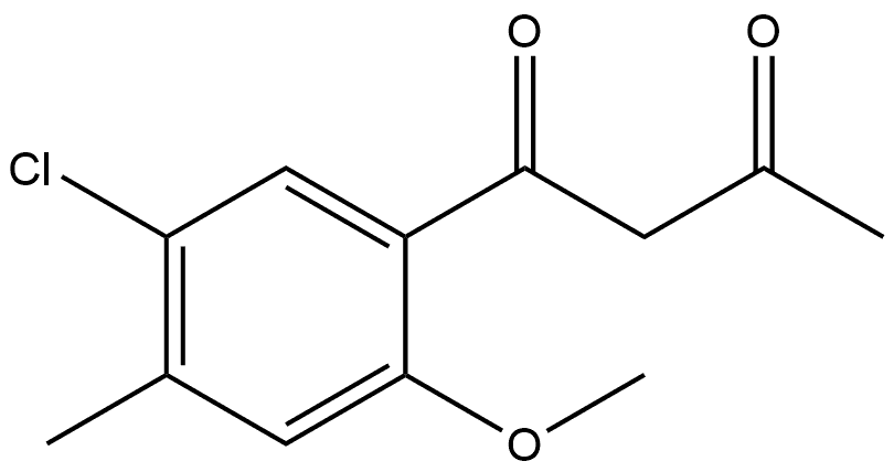 1-(5-Chloro-2-methoxy-4-methylphenyl)-1,3-butanedione Structure