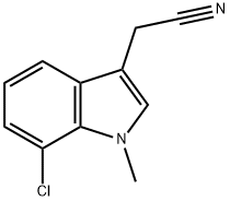 2-(7-chloro-1-methyl-1H-indol-3-yl)acetonitrile Structure