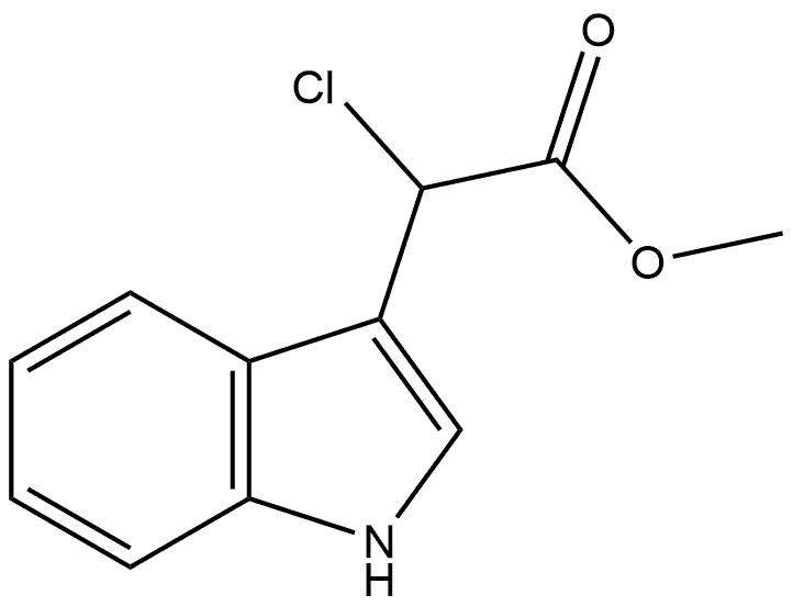 1H-Indole-3-acetic acid, α-chloro-, methyl ester Structure