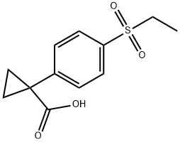 1-[4-(ethanesulfonyl)phenyl]cyclopropane-1-carb
oxylic acid Structure