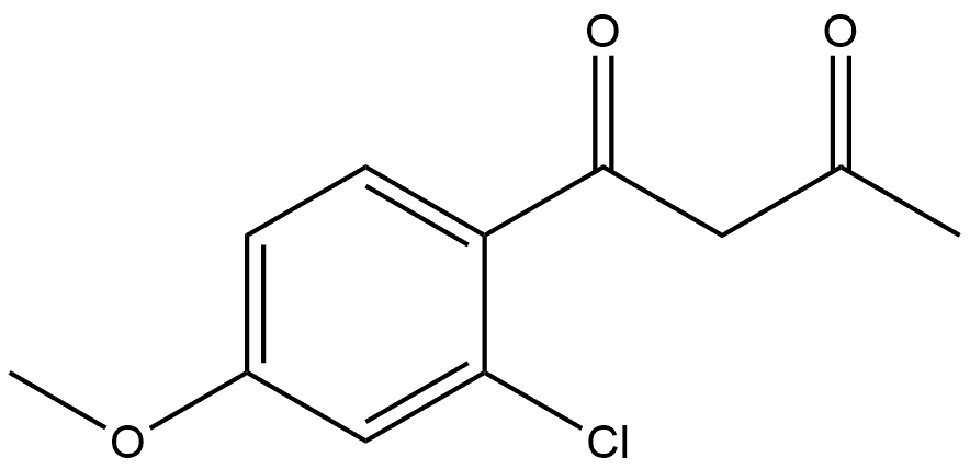 1-(2-Chloro-4-methoxyphenyl)-1,3-butanedione Structure