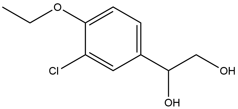 1-(3-Chloro-4-ethoxyphenyl)-1,2-ethanediol Structure