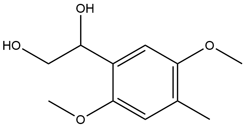 1-(2,5-Dimethoxy-4-methylphenyl)-1,2-ethanediol Structure