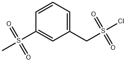 (3-methanesulfonylphenyl)methanesulfonyl chloride Structure