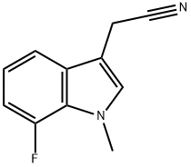 2-(7-fluoro-1-methyl-1H-indol-3-yl)acetonitrile Structure