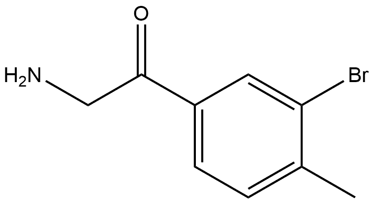 2-amino-1-(3-bromo-4-methylphenyl)ethan-1-one Structure