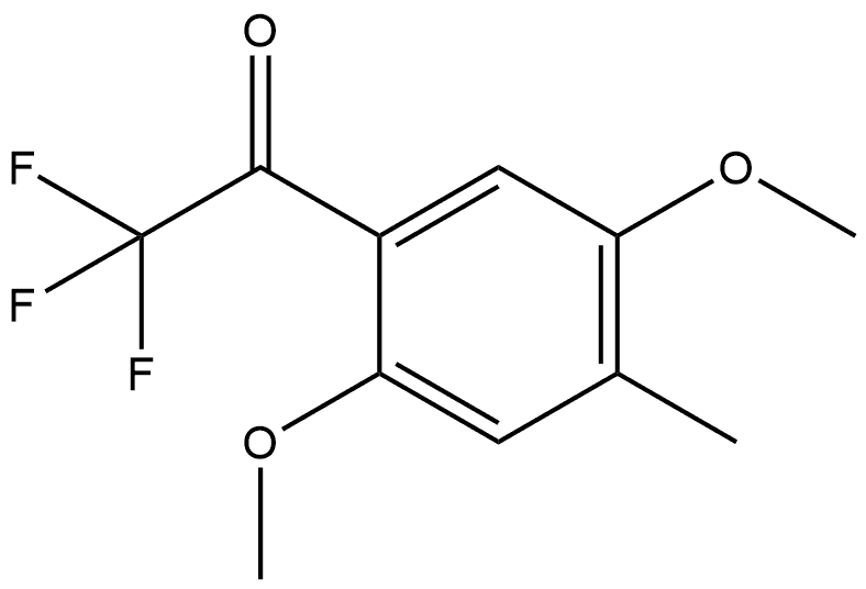 1-(2,5-Dimethoxy-4-methylphenyl)-2,2,2-trifluoroethanone Structure