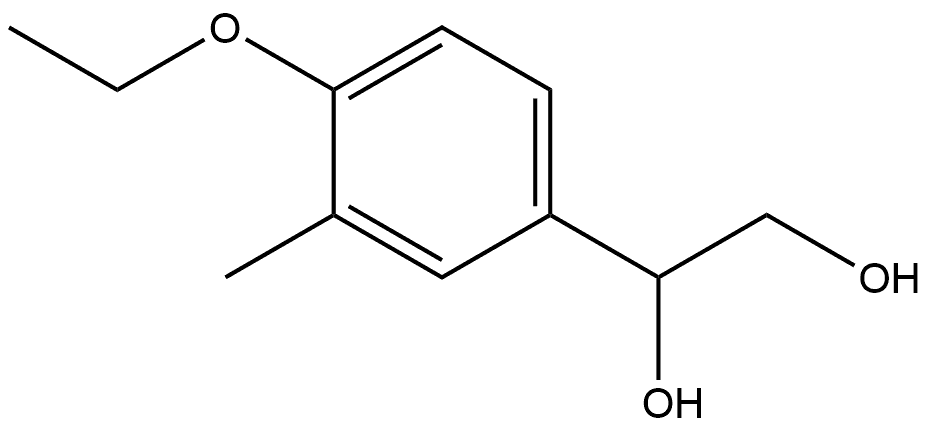 1-(4-Ethoxy-3-methylphenyl)-1,2-ethanediol Structure