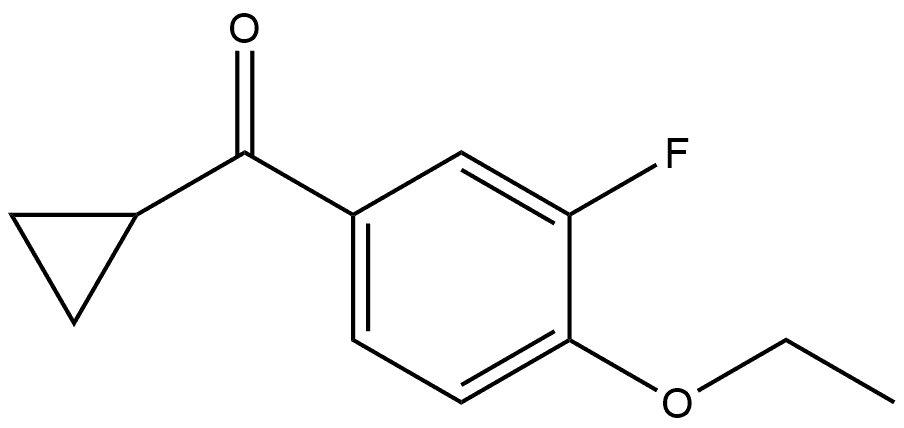 Cyclopropyl(4-ethoxy-3-fluorophenyl)methanone Structure