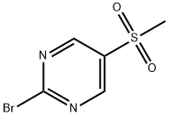 Pyrimidine, 2-bromo-5-(methylsulfonyl)- Structure