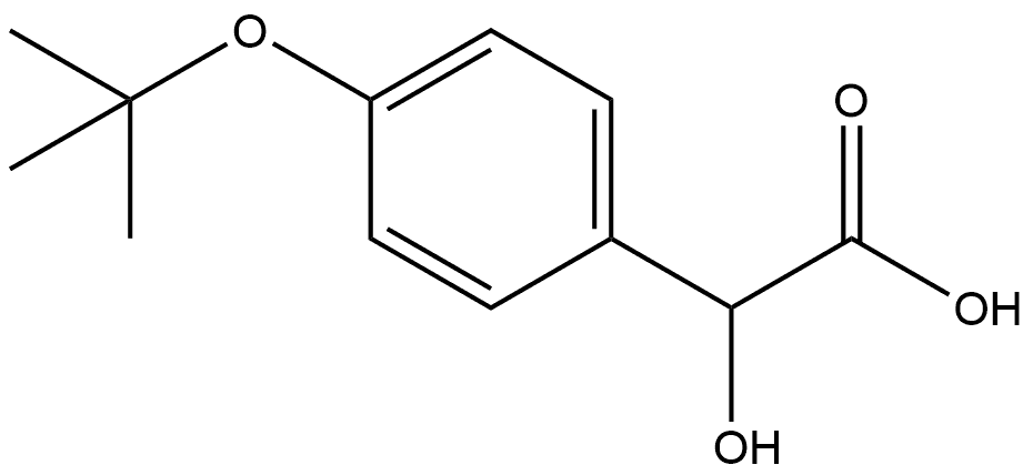 4-(1,1-Dimethylethoxy)-α-hydroxybenzeneacetic acid Structure