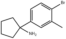 1-(4-bromo-3-methylphenyl)cyclopentan-1-amine Structure
