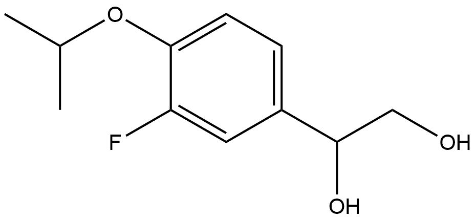 1-[3-Fluoro-4-(1-methylethoxy)phenyl]-1,2-ethanediol Structure