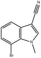 7-Bromo-1-methyl-1H-indole-3-carbonitrile Structure