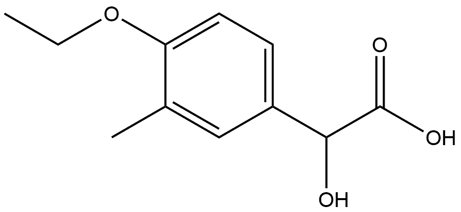 4-Ethoxy-α-hydroxy-3-methylbenzeneacetic acid Structure