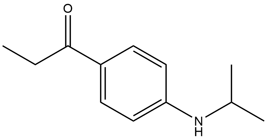 1-[4-[(1-Methylethyl)amino]phenyl]-1-propanone Structure