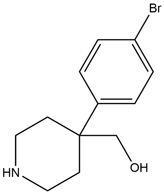 4-(4-Bromophenyl)-4-piperidinemethanol Structure