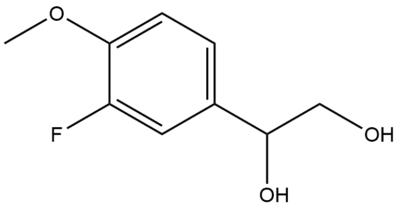 1-(3-Fluoro-4-methoxyphenyl)-1,2-ethanediol Structure