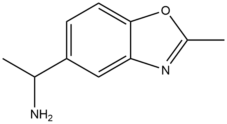 α,2-Dimethyl-5-benzoxazolemethanamine Structure