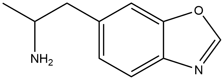 6-Benzoxazoleethanamine, α-methyl- Structure