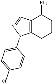 1-(4-chlorophenyl)-4,5,6,7-tetrahydro-1H-indazol-4-amine Structure