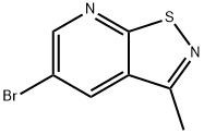 Isothiazolo[5,4-b]pyridine, 5-bromo-3-methyl- Structure